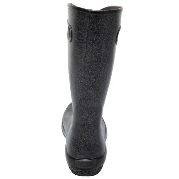 Bogs Women's Waterproof Rain Boots -Black Glitter - Picture 13 of 13